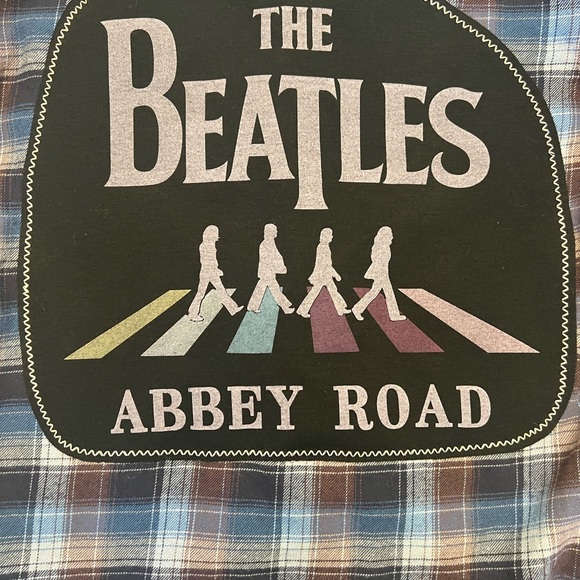 The Beatles Abbey Road One-of-a-Kind Custom MadAndie Wrangler Unisex Flannel - Picture 3 of 5
